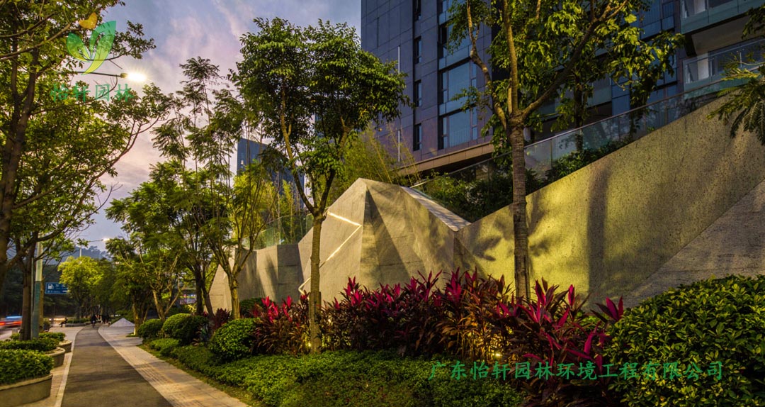 园林深圳博林天瑞小区绿化景观设计实景图
