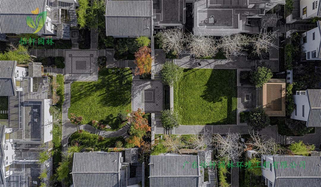 云南大理融创文旅小镇庭院景观设计案例效果图