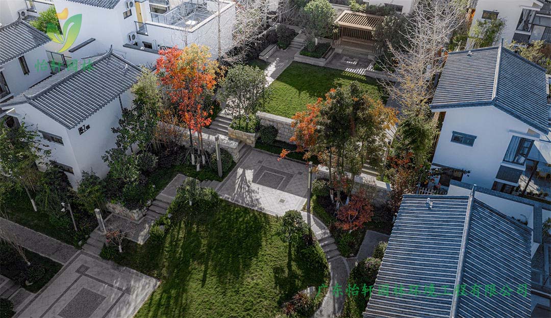 云南大理融创文旅小镇庭院景观设计案例效果图